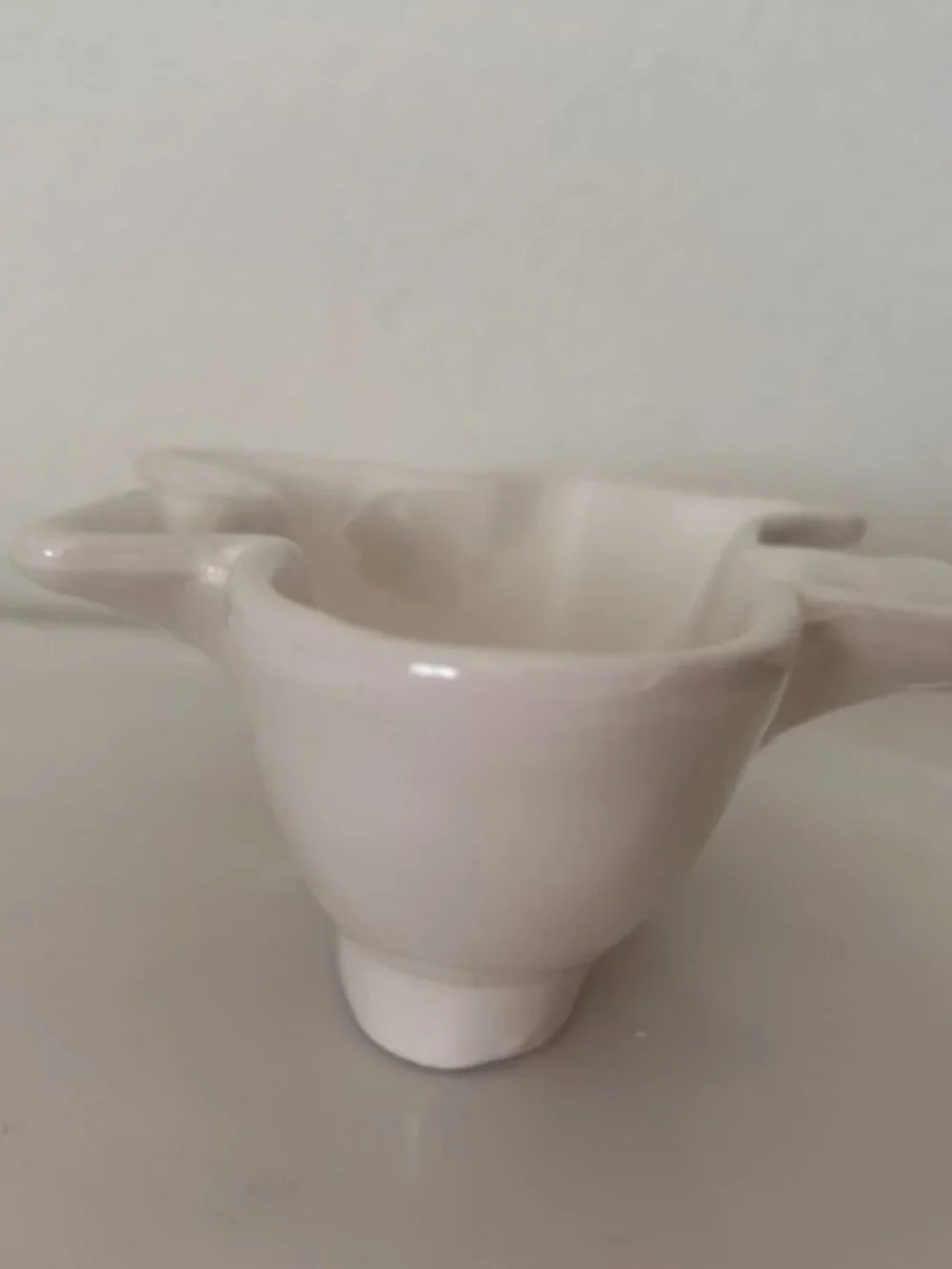 Ceramic White Ghost Halloween Candy Dish Bowl UNUSED